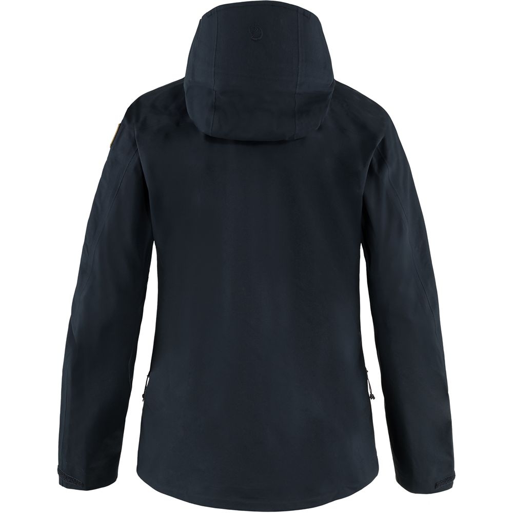 Fjällräven Keb Eco-Shell Jacket Women's Dark Navy F89600-555 jassen online bestellen bij Kathmandu Outdoor & Travel
