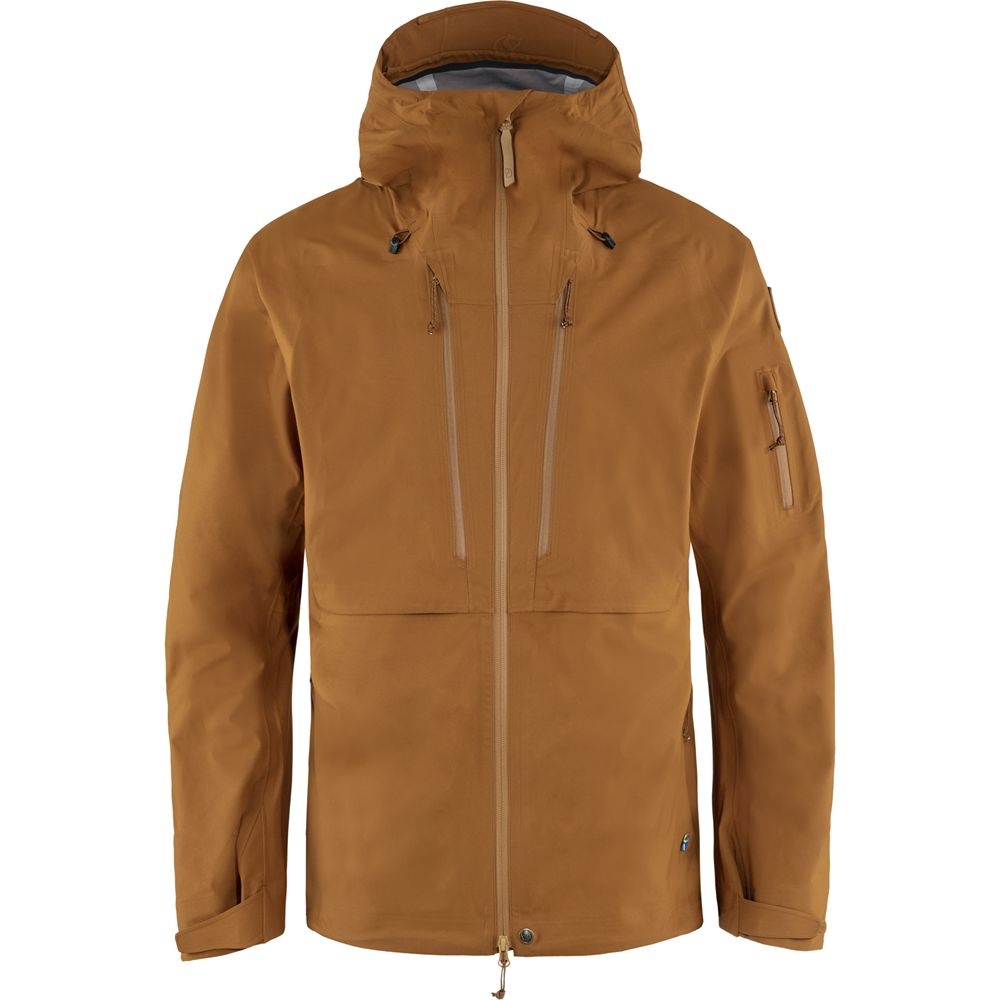 Fjällräven Keb Eco-Shell Jacket Chestnut F82411-230 jassen online bestellen bij Kathmandu Outdoor & Travel