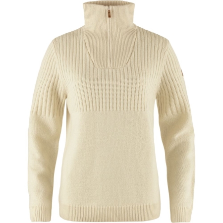 Fjällräven  Övik Half Zip Knit Women's Chalk White