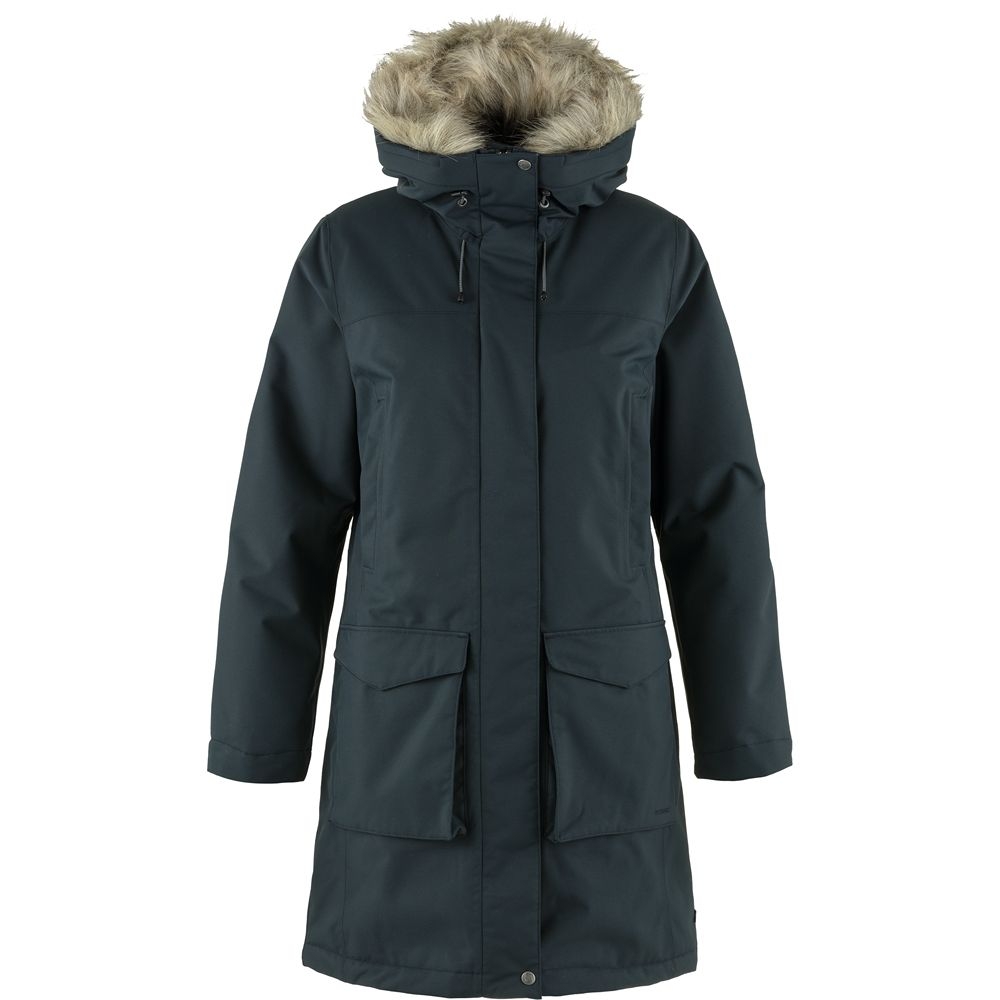 Fjällräven Nuuk Lite Parka Women's Dark Navy F87161-555 jassen online bestellen bij Kathmandu Outdoor & Travel