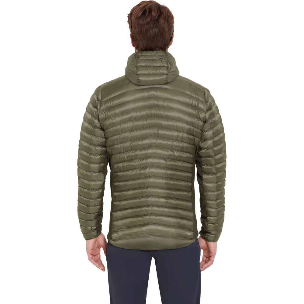 Rab Cirrus Flex Hoody Light Khaki/Army QIP-31-LKA jassen online bestellen bij Kathmandu Outdoor & Travel