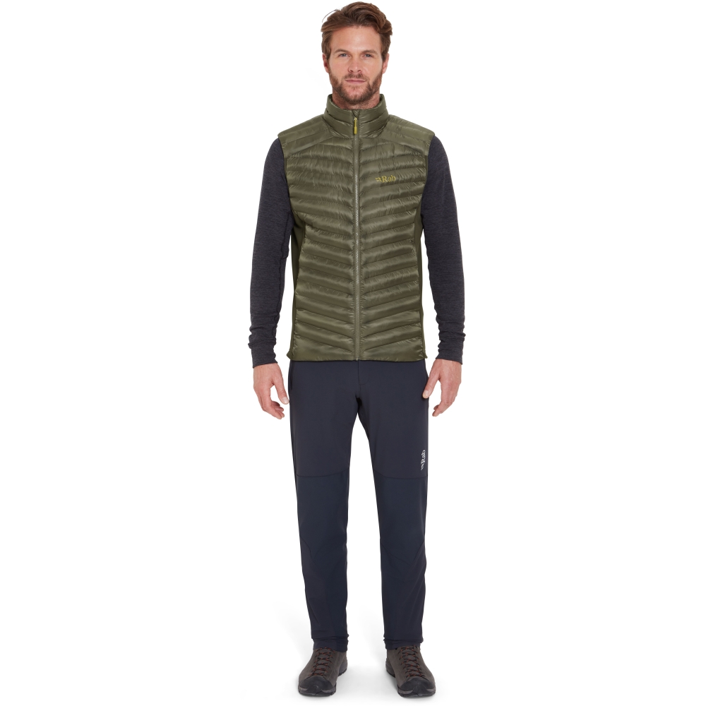 Rab Cirrus Flex Vest Light Khaki/Army QIP-35-LKA jassen online bestellen bij Kathmandu Outdoor & Travel