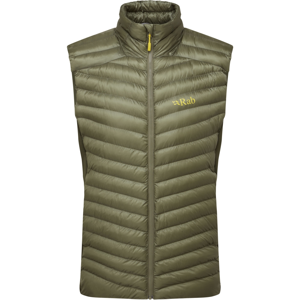 Rab Cirrus Flex Vest Light Khaki/Army QIP-35-LKA jassen online bestellen bij Kathmandu Outdoor & Travel