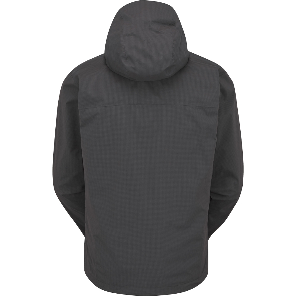Rab Downpour Light Jacket Anthracite QWG-90-ANT jassen online bestellen bij Kathmandu Outdoor & Travel