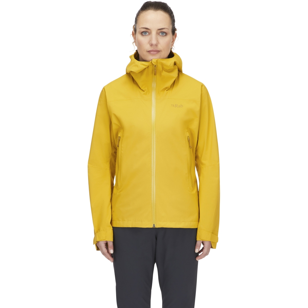 Rab Downpour Light Jacket Women's Sahara QWG-91-SAH jassen online bestellen bij Kathmandu Outdoor & Travel
