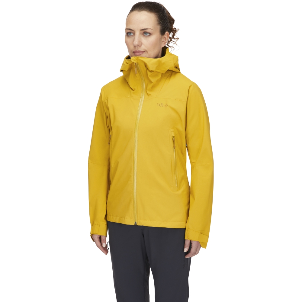 Rab Downpour Light Jacket Women's Sahara QWG-91-SAH jassen online bestellen bij Kathmandu Outdoor & Travel