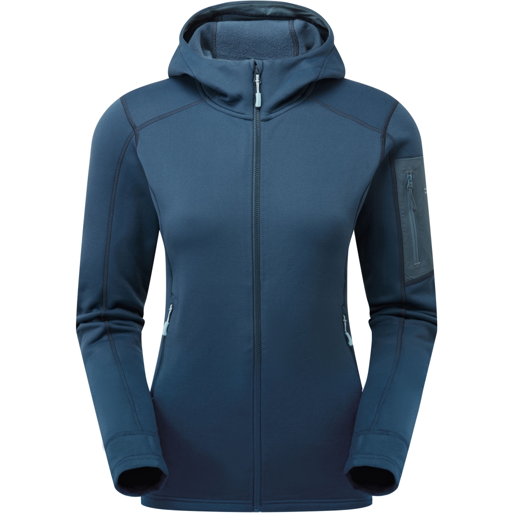 Rab Modulus Hoody Women's Tempest Blue QFG-16-TMB fleeces en truien online bestellen bij Kathmandu Outdoor & Travel