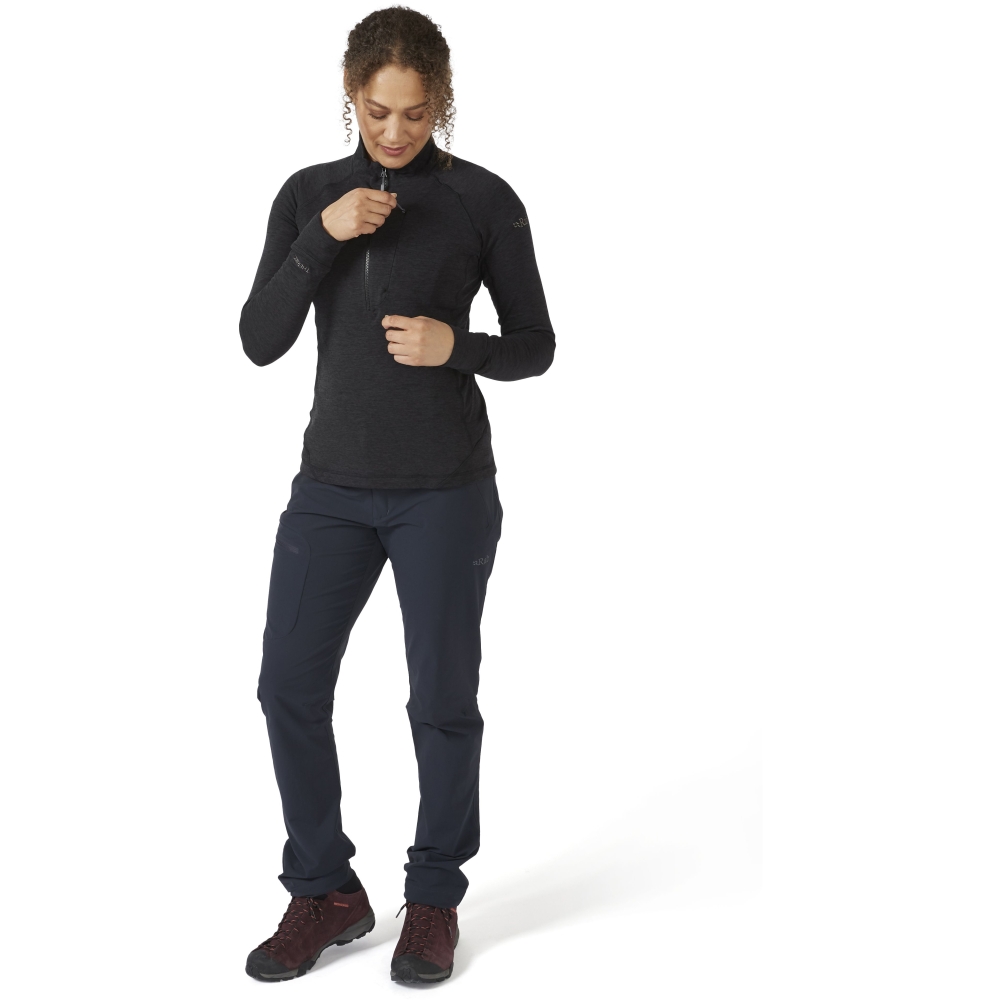 Rab Nexus Pull On Women's Black QFF-75-BLK fleeces en truien online bestellen bij Kathmandu Outdoor & Travel