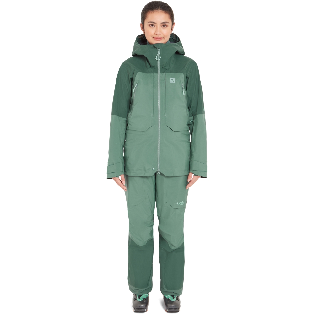 Rab Khroma Converge Jacket Women's Green Slate/Eucalyptus QFG-28-GSE jassen online bestellen bij Kathmandu Outdoor & Travel