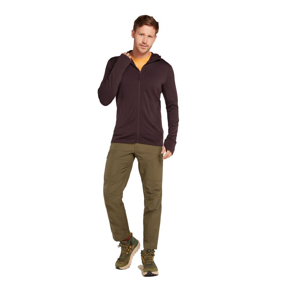 Icebreaker Mer 260 Quantum IV LS Zip Hoodie Bittersweet IBBA56W2-C991 fleeces en truien online bestellen bij Kathmandu Outdoor & Travel