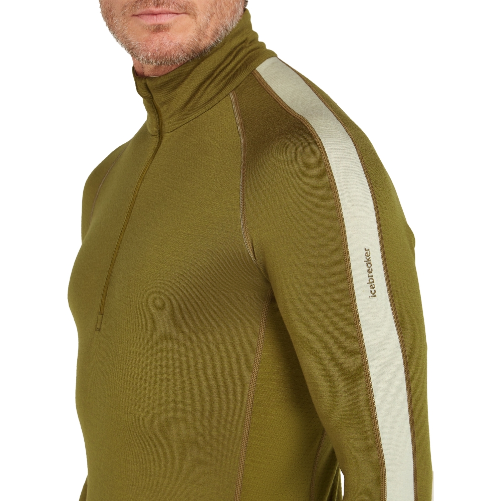 Icebreaker ZoneKnit 260 LS Half Zip Algae/Ashen IBBA56HF-02K1 onderkleding/thermokleding online bestellen bij Kathmandu Outdoor & Travel