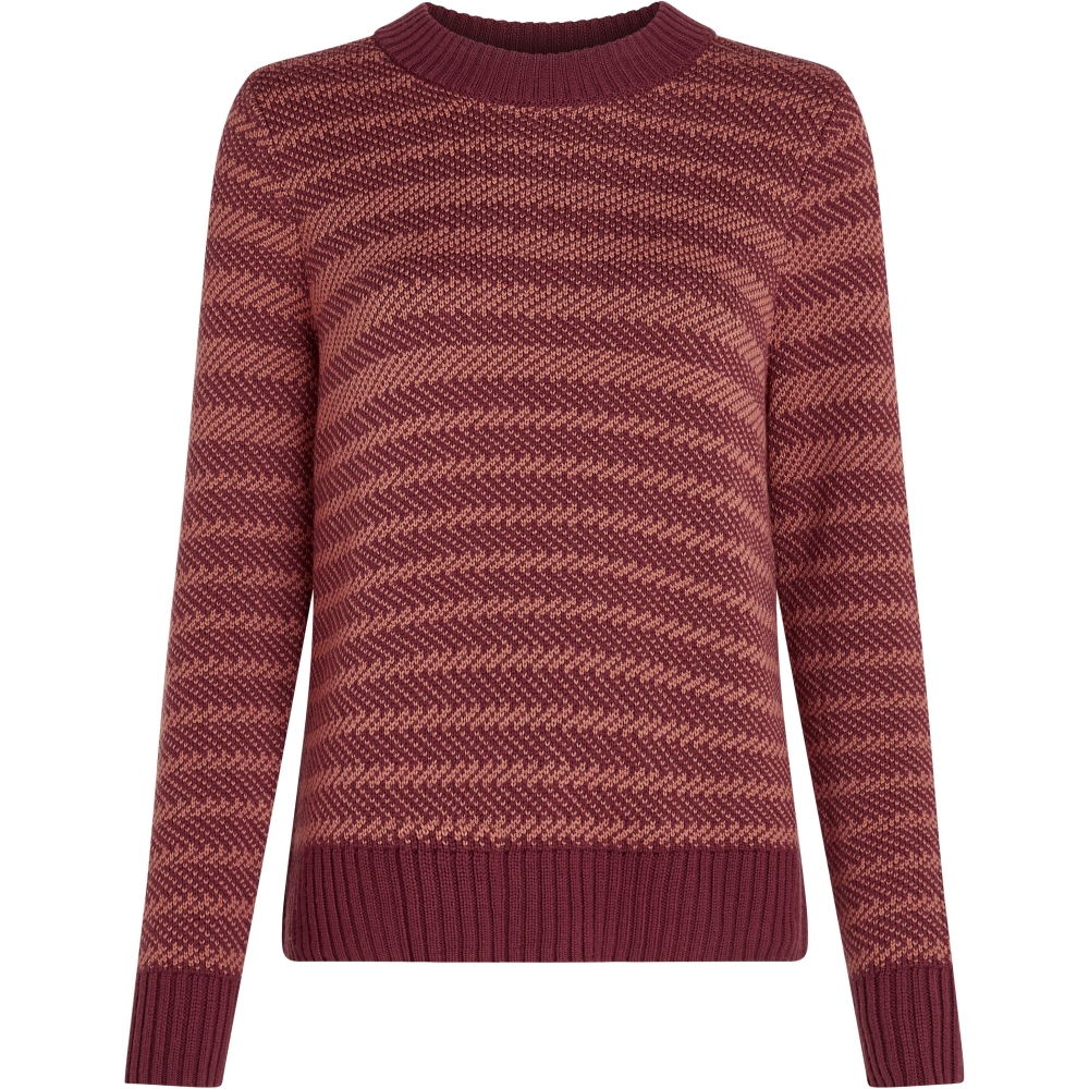 Icebreaker Waypoint Crewe Sweater Women's Port/Cedarwoods IB104316-01Y1 fleeces en truien online bestellen bij Kathmandu Outdoor & Travel