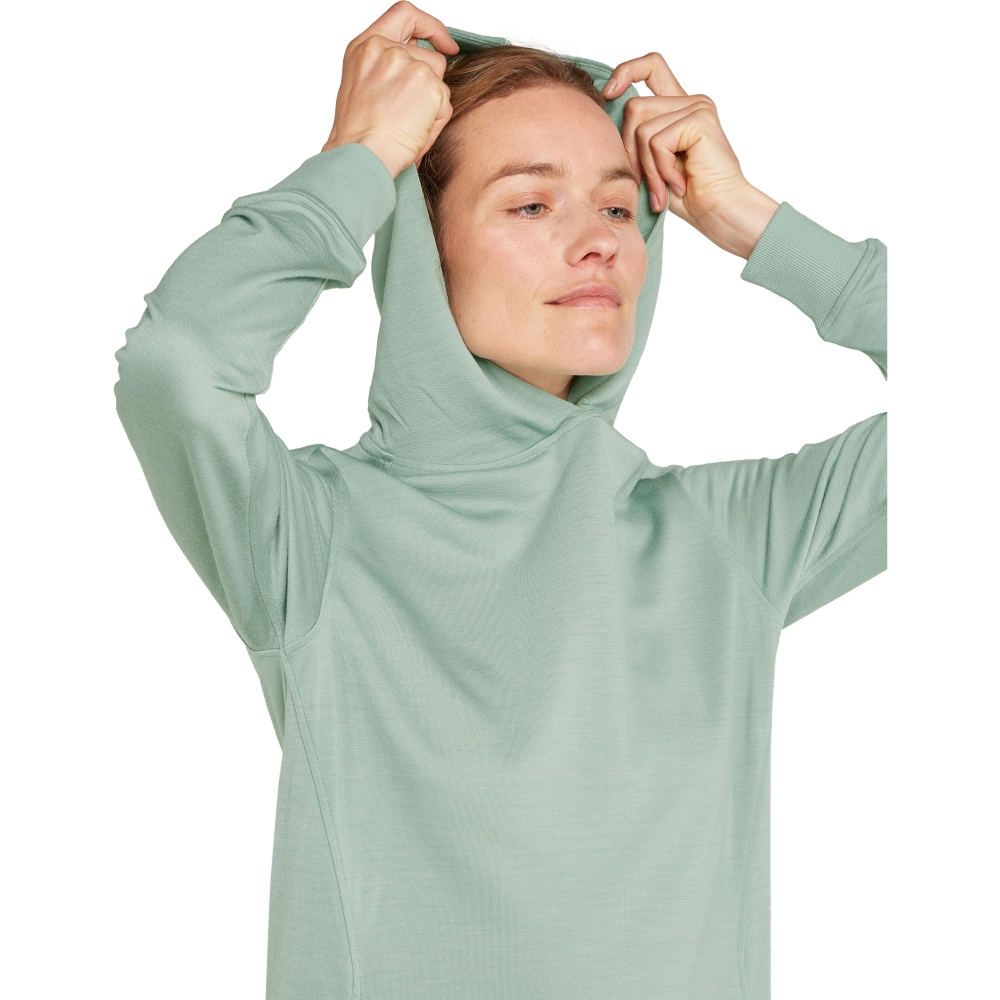 Icebreaker Mer Crush LS Dress Women's Moss IB0A572D-01G1 fleeces en truien online bestellen bij Kathmandu Outdoor & Travel