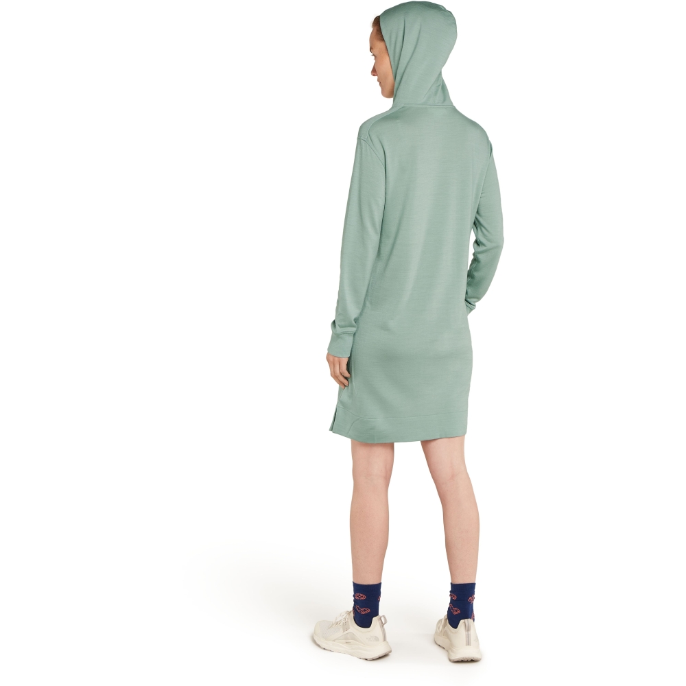 Icebreaker Mer Crush LS Dress Women's Moss IB0A572D-01G1 fleeces en truien online bestellen bij Kathmandu Outdoor & Travel