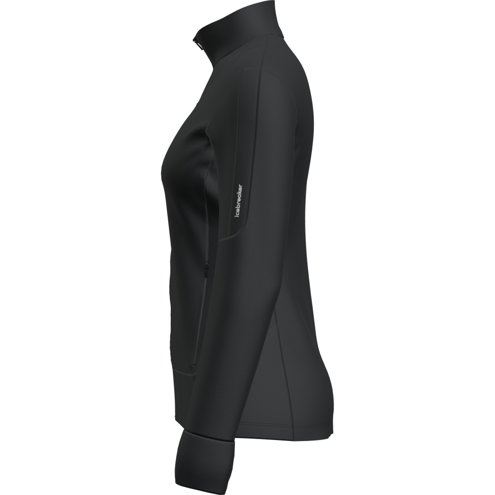 Icebreaker Mer 260 Quantum IV LS Zip Women's Black IBBA56XQ-0011 fleeces en truien online bestellen bij Kathmandu Outdoor & Travel