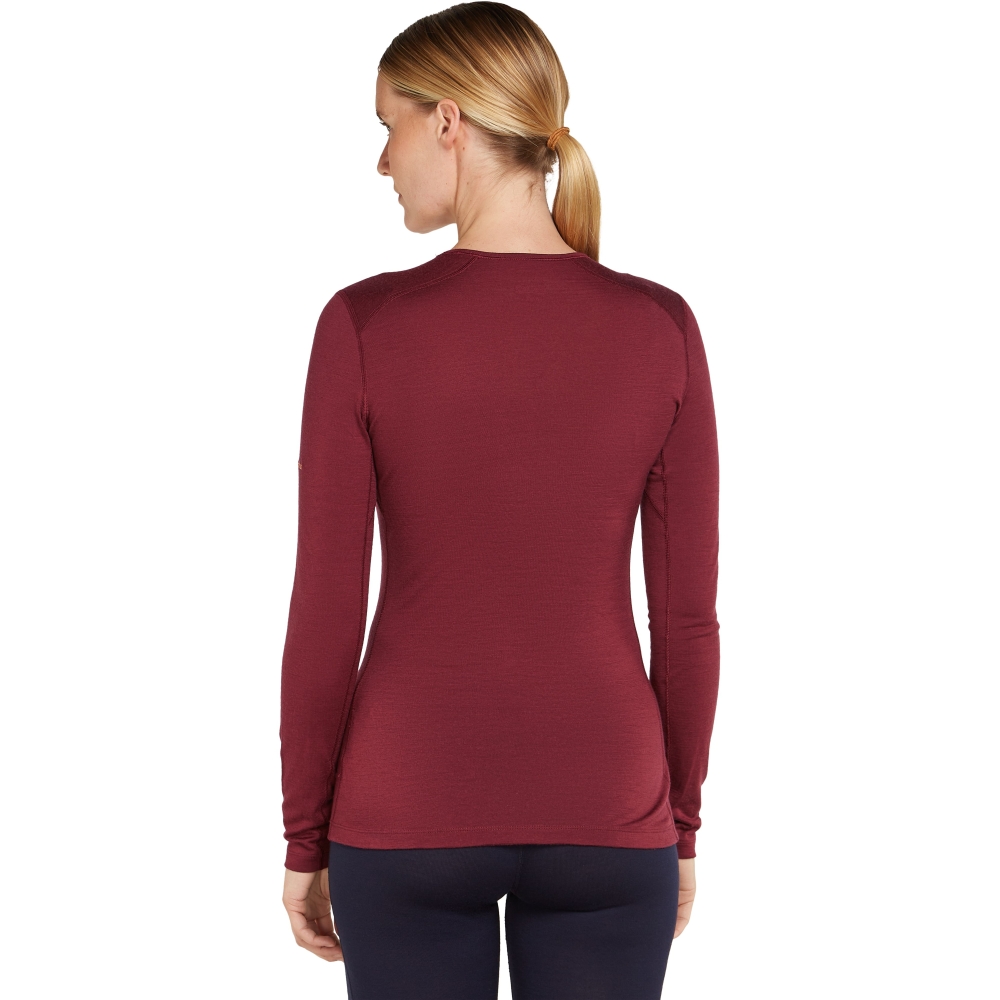 Icebreaker Mer 200 Oasis LS Crewe Mountain Pulse Women's Port IB0A574V-01C1 onderkleding/thermokleding online bestellen bij Kathmandu Outdoor & Travel