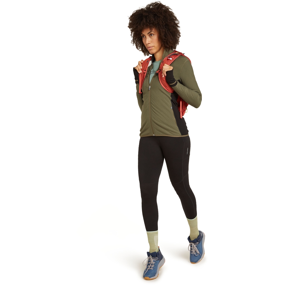 Icebreaker Mer 200 Oasis LS Crewe Mountain Pulse Women's Moss IB0A574V-01G1 onderkleding/thermokleding online bestellen bij Kathmandu Outdoor & Travel