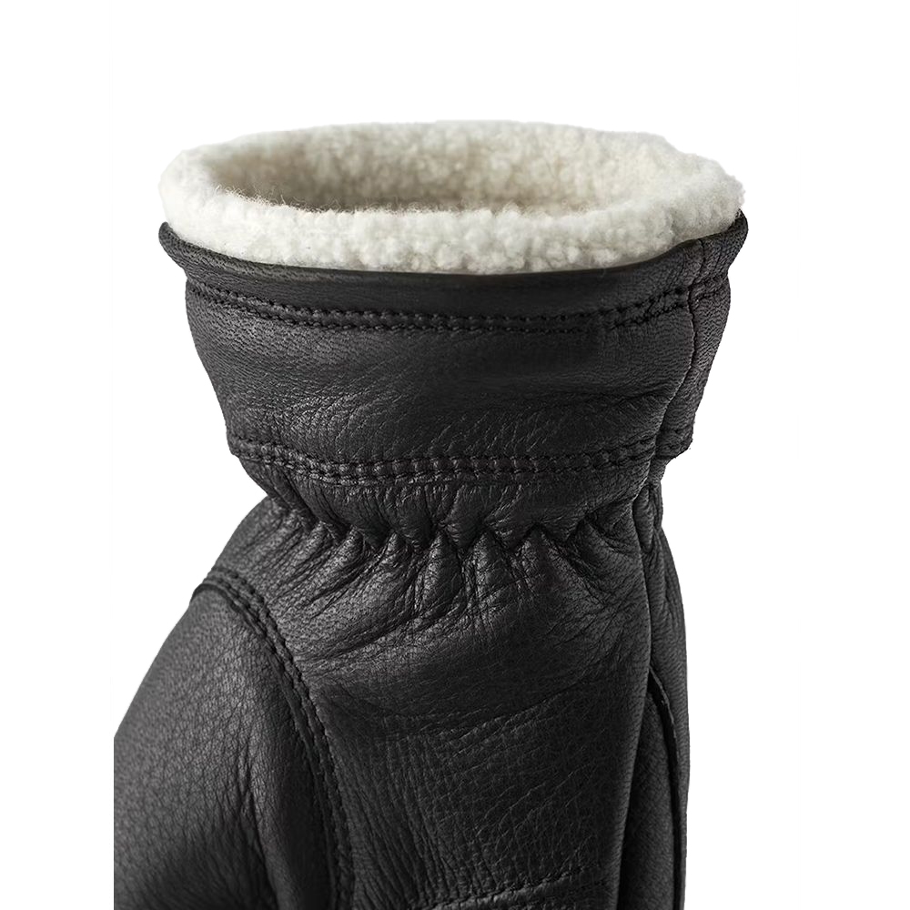 Hestra Buvika Deerskin Black 1002520-100 kleding accessoires online bestellen bij Kathmandu Outdoor & Travel