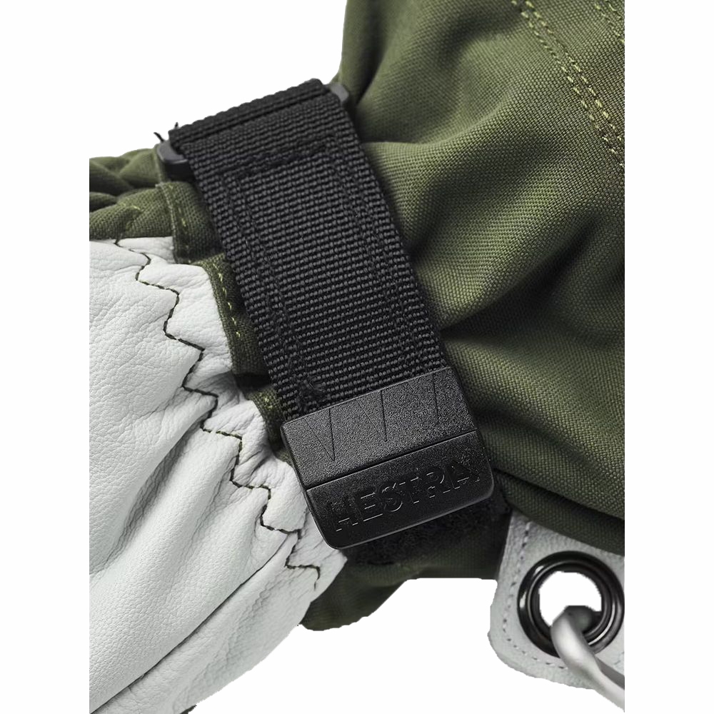 Hestra Army Leather Heli Ski - 5 finger Olive 30570-870 kleding accessoires online bestellen bij Kathmandu Outdoor & Travel