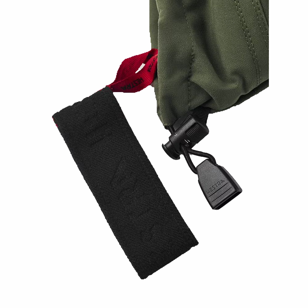 Hestra Army Leather Heli Ski - 5 finger Olive 30570-870 kleding accessoires online bestellen bij Kathmandu Outdoor & Travel