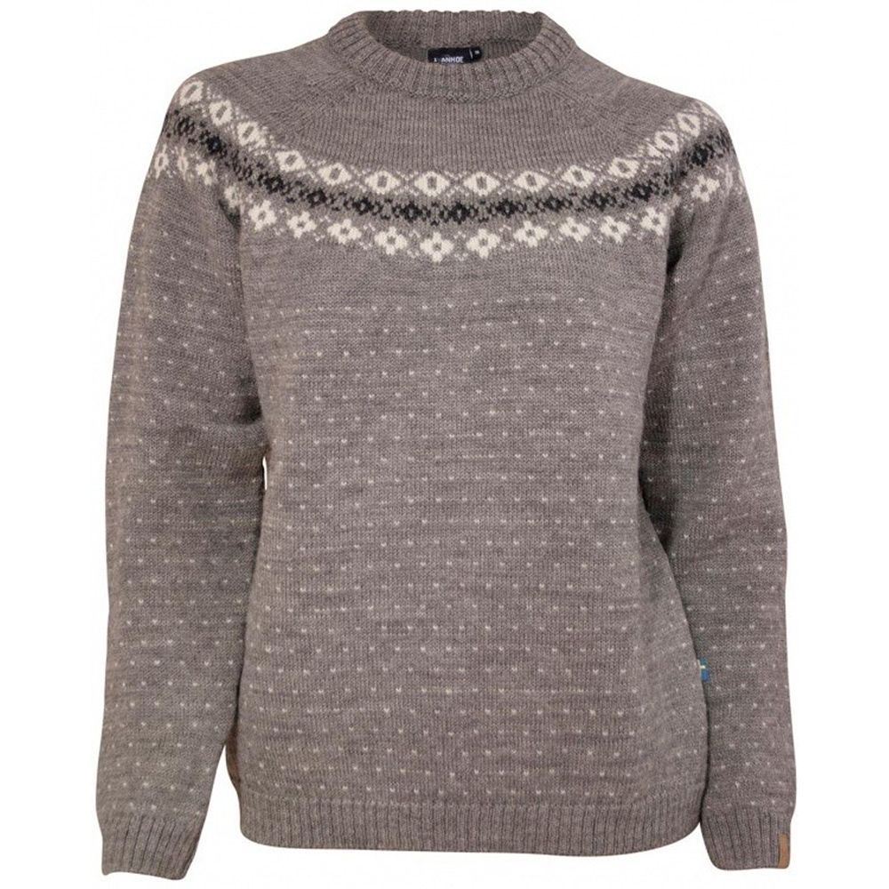 Ivanhoe Sire crew neck Women's Grey Marl 1100531-020 fleeces en truien online bestellen bij Kathmandu Outdoor & Travel