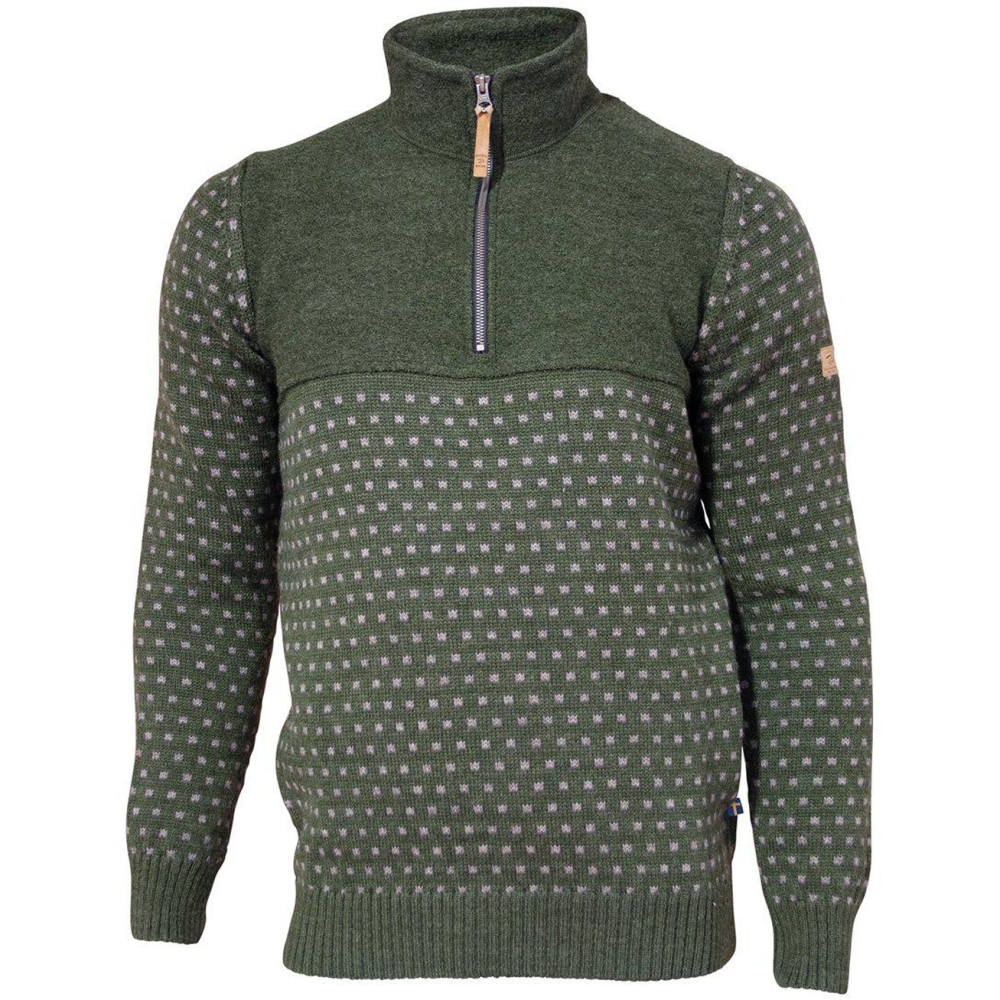 Ivanhoe Sverre half zip Loden Green 2100498-075 fleeces en truien online bestellen bij Kathmandu Outdoor & Travel