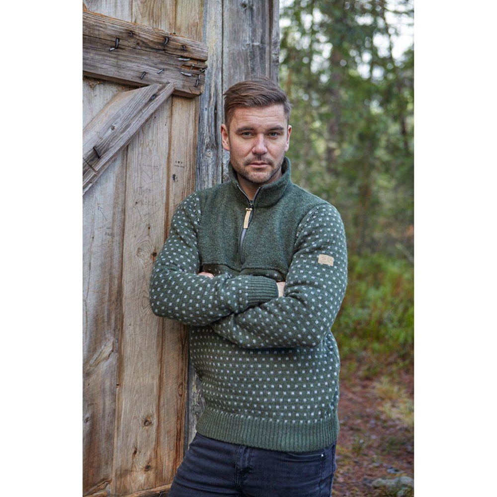 Ivanhoe Sverre half zip Loden Green 2100498-075 fleeces en truien online bestellen bij Kathmandu Outdoor & Travel
