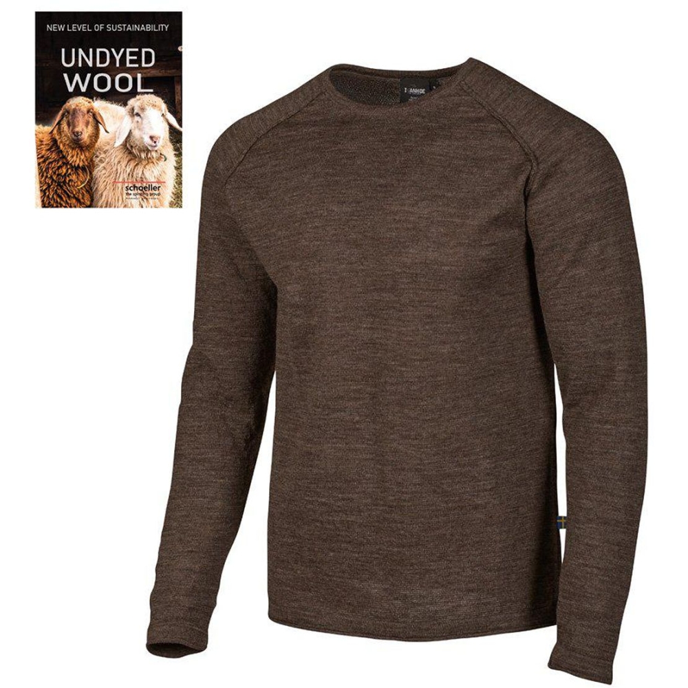 Ivanhoe NLS Beech crewneck Coffee Bean 2100547-056 fleeces en truien online bestellen bij Kathmandu Outdoor & Travel