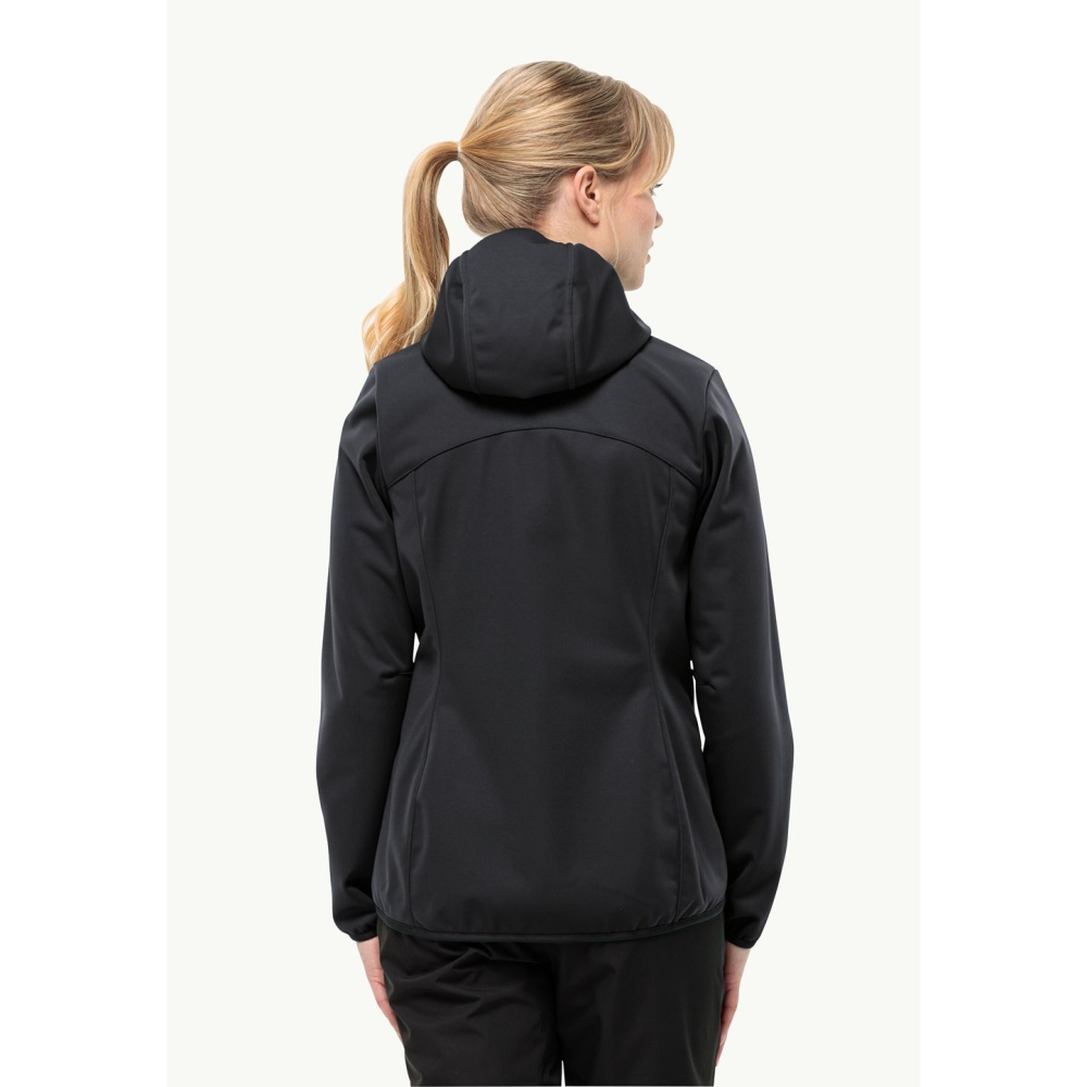 Jack Wolfskin Windhain Hoody Women's black 1307481-6000 fleeces en truien online bestellen bij Kathmandu Outdoor & Travel