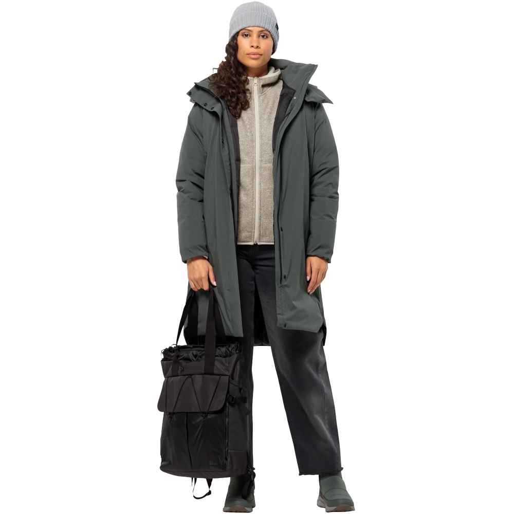 Jack Wolfskin Luisenplatz Coat Women's slate green 1116121-4136 jassen online bestellen bij Kathmandu Outdoor & Travel