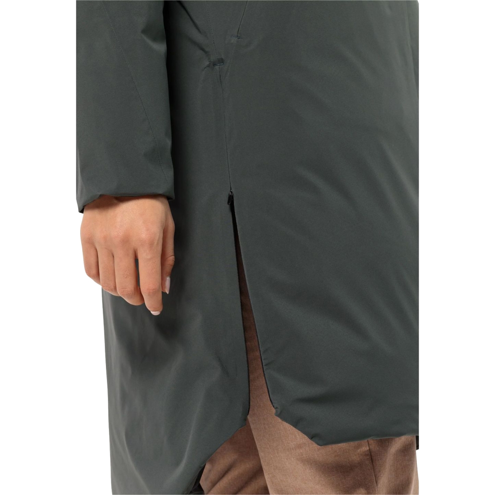 Jack Wolfskin Luisenplatz Coat Women's slate green 1116121-4136 jassen online bestellen bij Kathmandu Outdoor & Travel