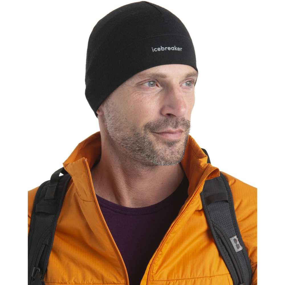 Icebreaker Mer 200 Oasis Beanie Black IB0A56SH-0011 kleding accessoires online bestellen bij Kathmandu Outdoor & Travel