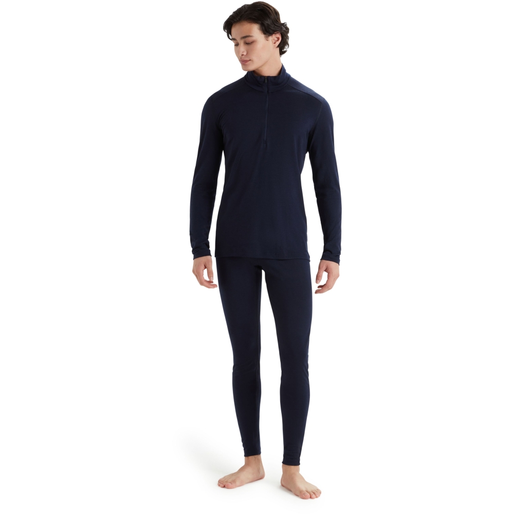 Icebreaker 200 Oasis LS Half Zip Midnight Navy IBB04367-4011 onderkleding/thermokleding online bestellen bij Kathmandu Outdoor & Travel