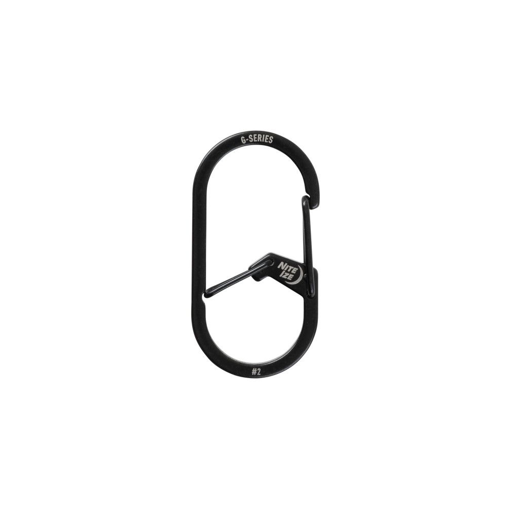 Nite-Ize G-Series Karabijnhaak Zwart #2 Zwart NI GS2-01-R6 gadgets en handigheden online bestellen bij Kathmandu Outdoor & Travel