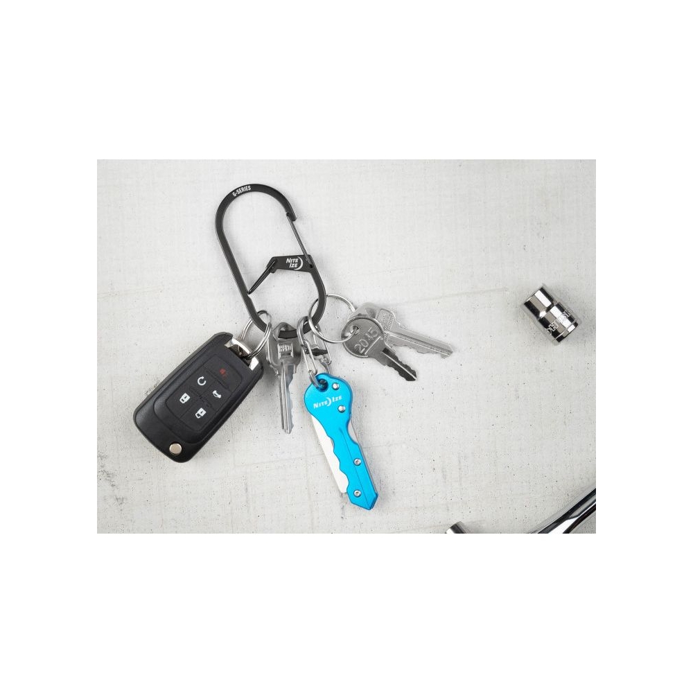 Nite-Ize G-Series Karabijnhaak Zwart #4 Zwart NI GS4-01-R6 gadgets en handigheden online bestellen bij Kathmandu Outdoor & Travel
