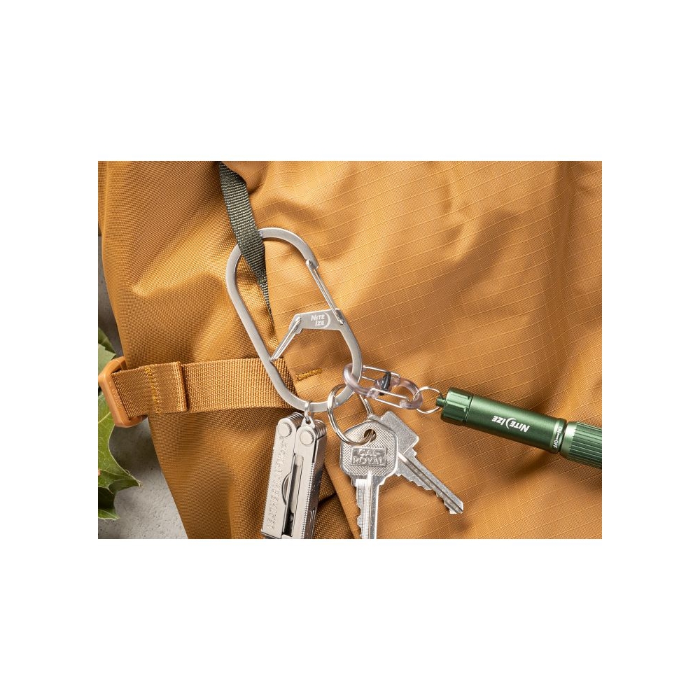 Nite-Ize G-Series Karabijnhaak Zilver #4 Zilver NI GS4-11-R6 gadgets en handigheden online bestellen bij Kathmandu Outdoor & Travel