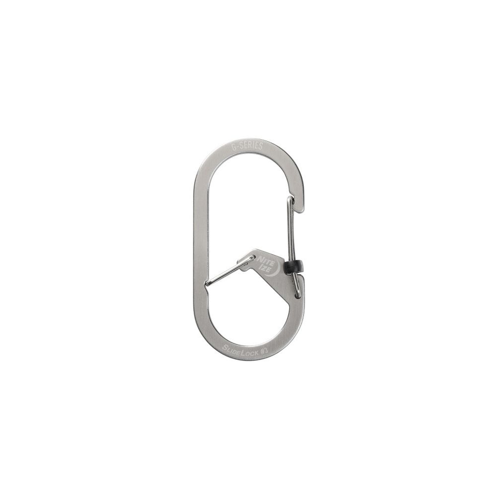 Nite-Ize G-Series Karabijnhaak Slidelock Zilver #3 Zilver NI GSL3-11-R6 gadgets en handigheden online bestellen bij Kathmandu Outdoor & Travel