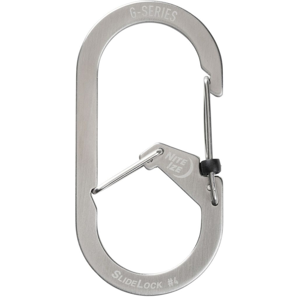 Nite-Ize G-Series Karabijnhaak Slidelock Zilver #4 Zilver NI GSL4-11-R6 gadgets en handigheden online bestellen bij Kathmandu Outdoor & Travel