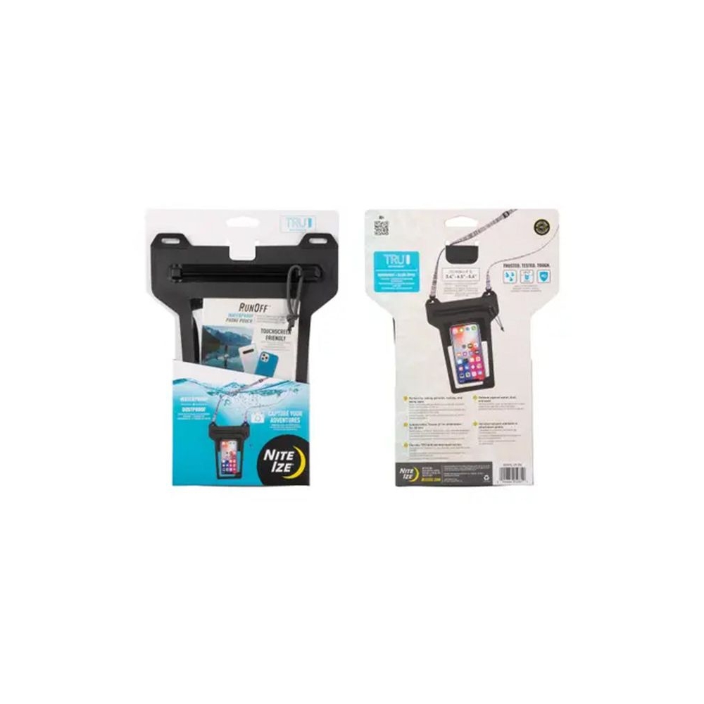 Nite-Ize RunOff Waterbestendige Telefoonhoes  Antraciet NI ROPPL-09-R8 reisaccessoires online bestellen bij Kathmandu Outdoor & Travel