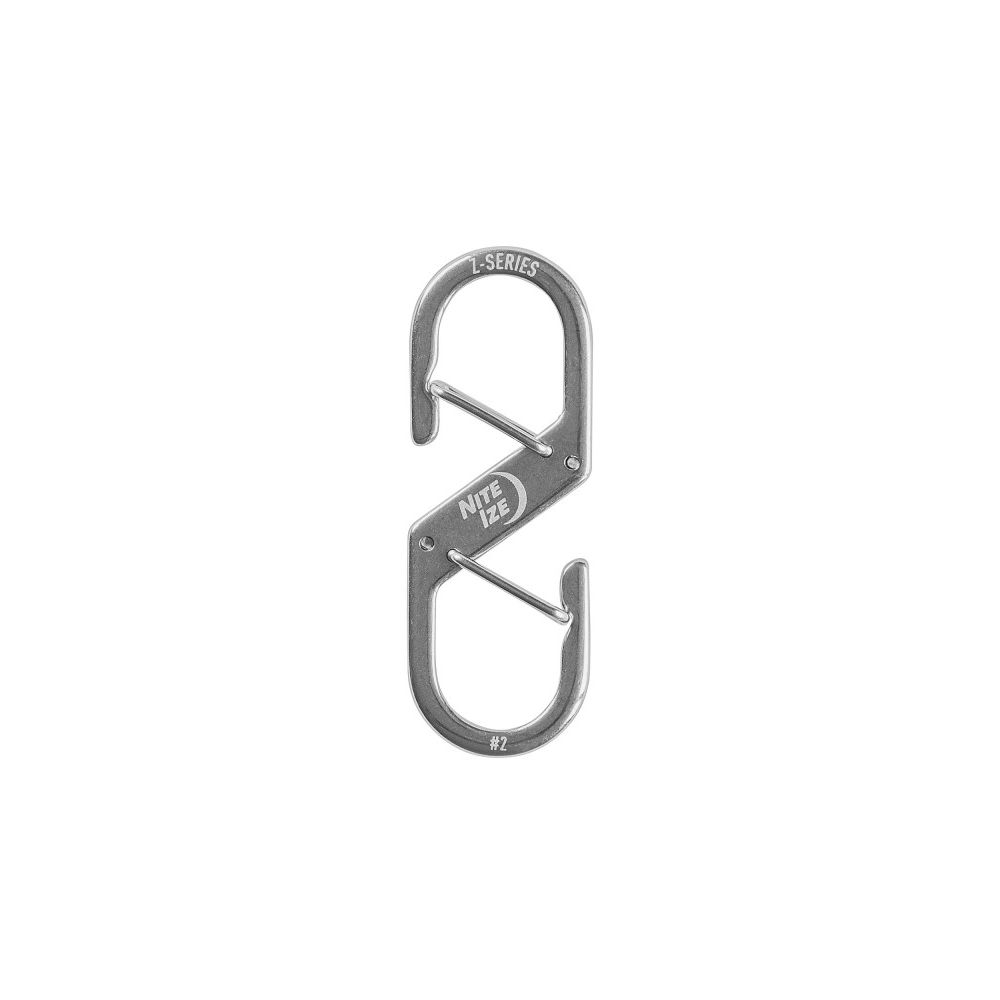 Nite-Ize Z-Series Karabijnhaak Zilver #2 Zilver NI ZS2-11-R6 gadgets en handigheden online bestellen bij Kathmandu Outdoor & Travel