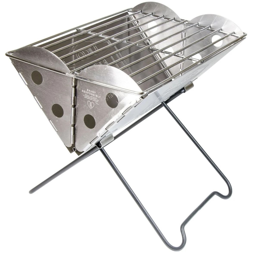 Uco Mini Flatpack Grill Stainless Steel 641450 koken online bestellen bij Kathmandu Outdoor & Travel