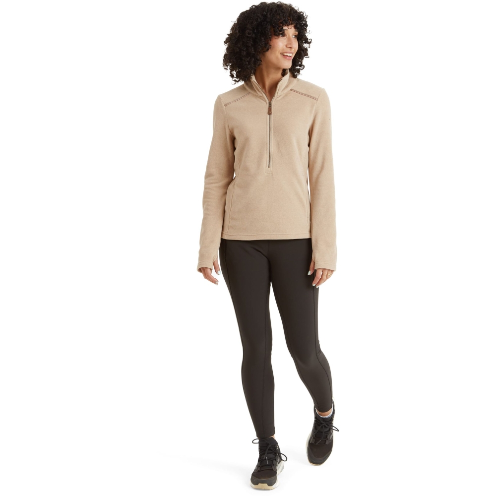 Sherpa Adventure Gear Rolpa Eco Pullover Zip Women's Bardiya Sand SW26050-118 fleeces en truien online bestellen bij Kathmandu Outdoor & Travel
