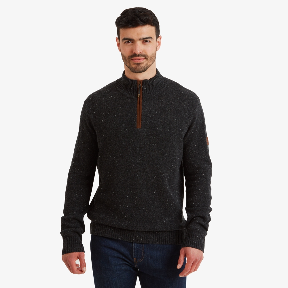 Sherpa Adventure Gear Kantega 1/4 Zip Sweater Black SM6105-130 fleeces en truien online bestellen bij Kathmandu Outdoor & Travel