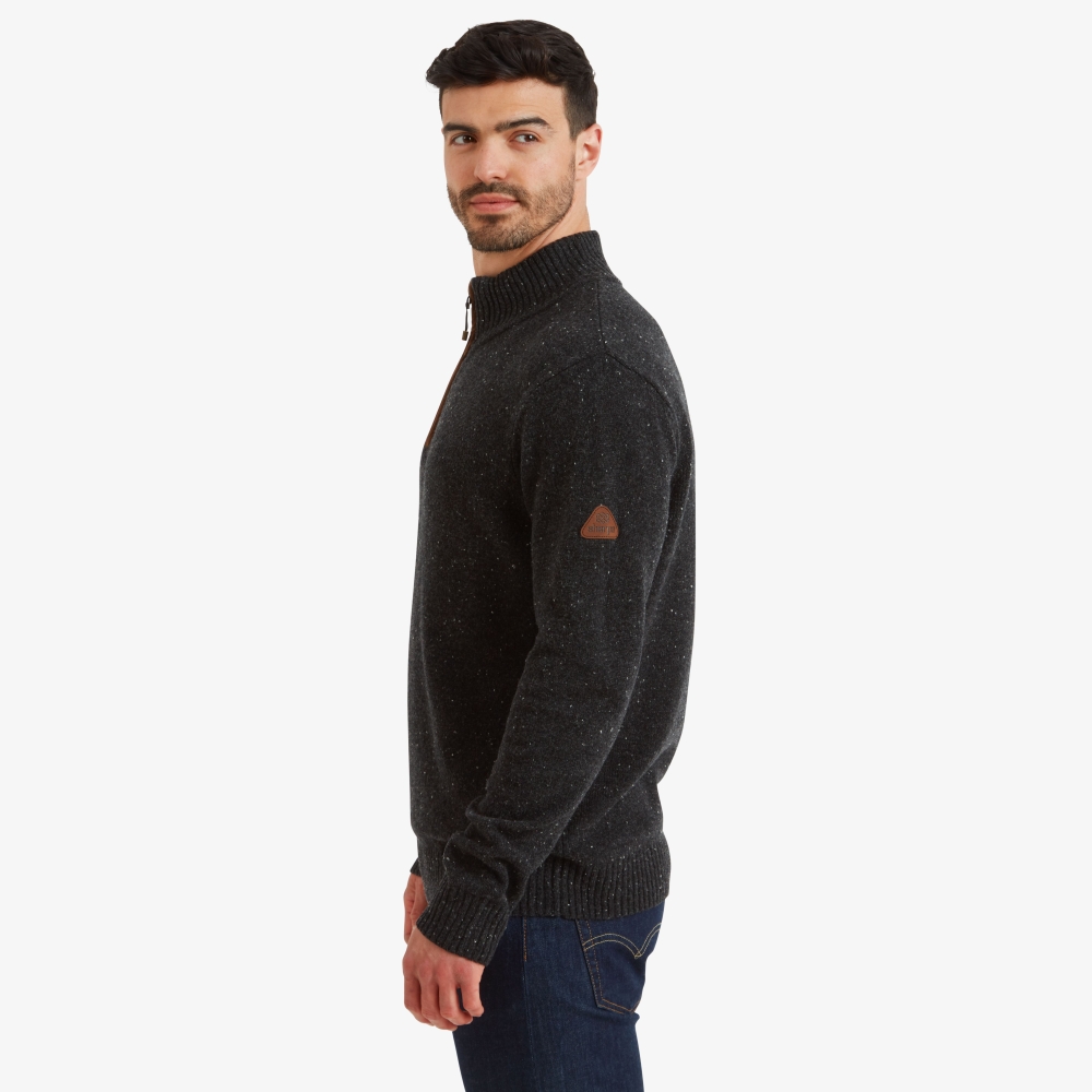 Sherpa Adventure Gear Kantega 1/4 Zip Sweater Black SM6105-130 fleeces en truien online bestellen bij Kathmandu Outdoor & Travel