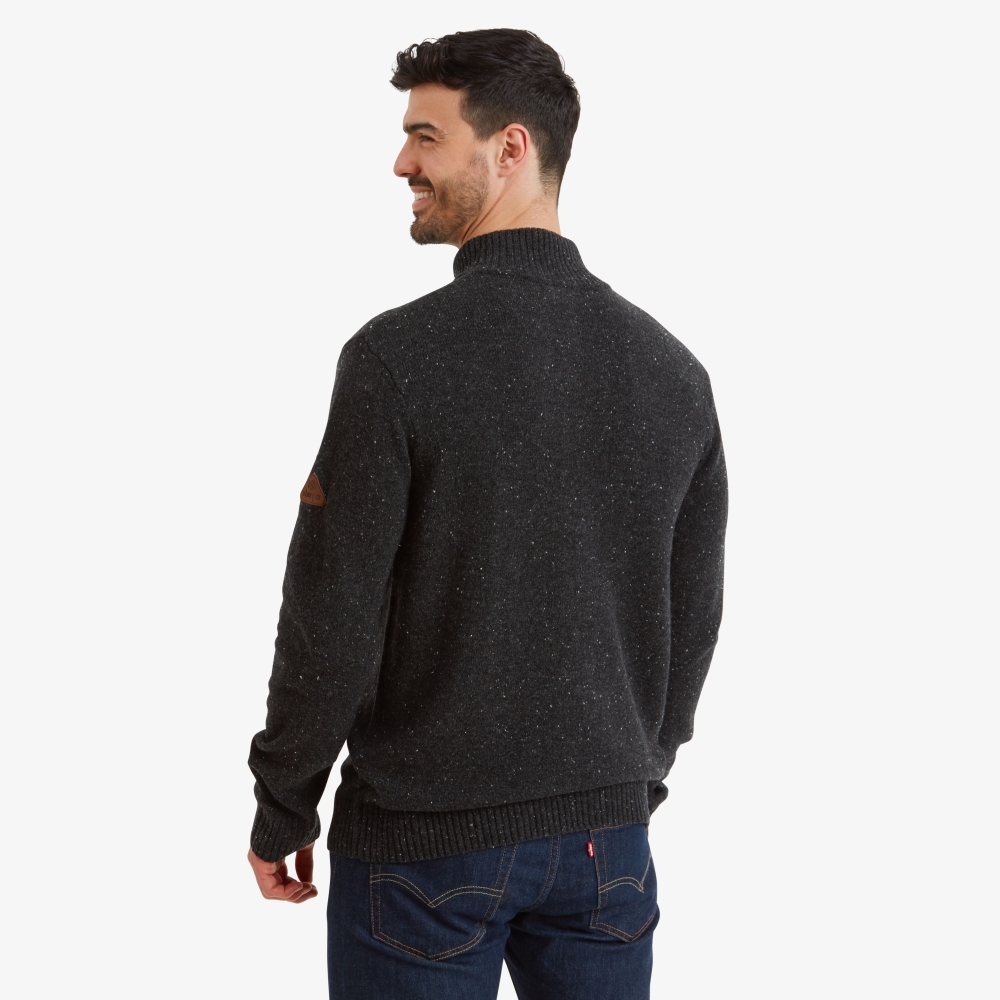 Sherpa Adventure Gear Kantega 1/4 Zip Sweater Black SM6105-130 fleeces en truien online bestellen bij Kathmandu Outdoor & Travel