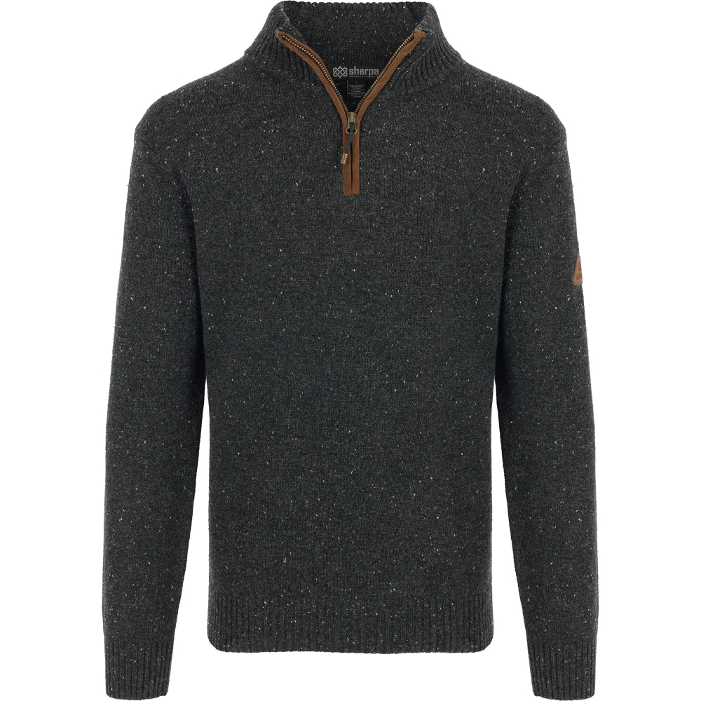 Sherpa Adventure Gear Kantega 1/4 Zip Sweater Black SM6105-130 fleeces en truien online bestellen bij Kathmandu Outdoor & Travel