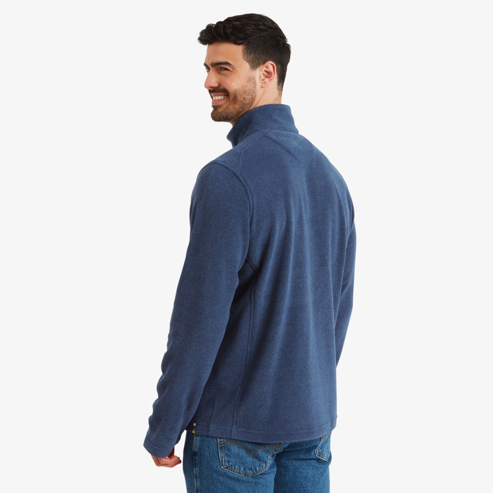 Sherpa Adventure Gear Rolpa Eco 1/4 Zip Rathee Blue SM16051-392 fleeces en truien online bestellen bij Kathmandu Outdoor & Travel
