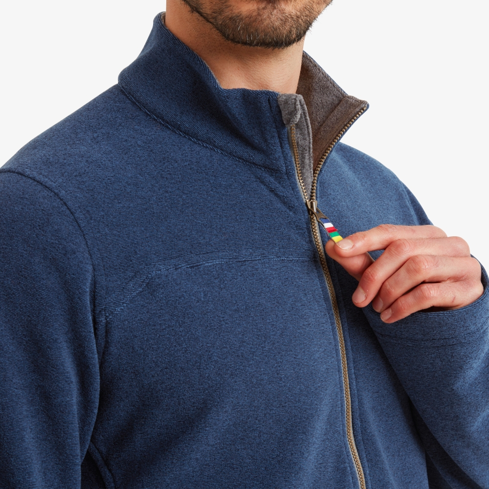 Sherpa Adventure Gear Rolpa Eco Jacket Rathee Blue SM16052-392 fleeces en truien online bestellen bij Kathmandu Outdoor & Travel