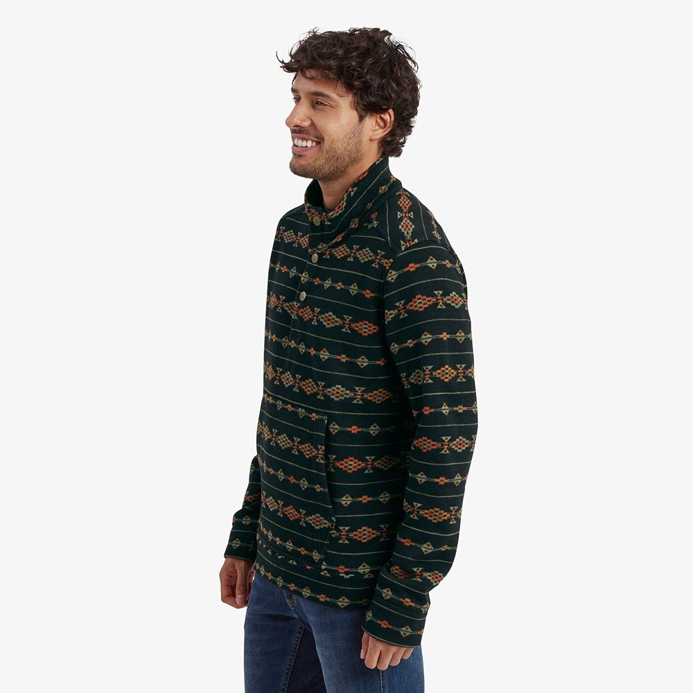 Sherpa Adventure Gear Bhutan Pullover Black Stripe SM16028-282 fleeces en truien online bestellen bij Kathmandu Outdoor & Travel