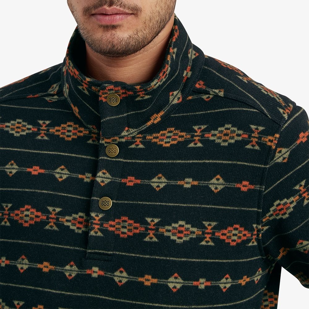 Sherpa Adventure Gear Bhutan Pullover Black Stripe SM16028-282 fleeces en truien online bestellen bij Kathmandu Outdoor & Travel